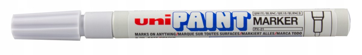 Uni PX-21 Oliebasis Marker Wit - Ronde Punt 0.8-1.2mm