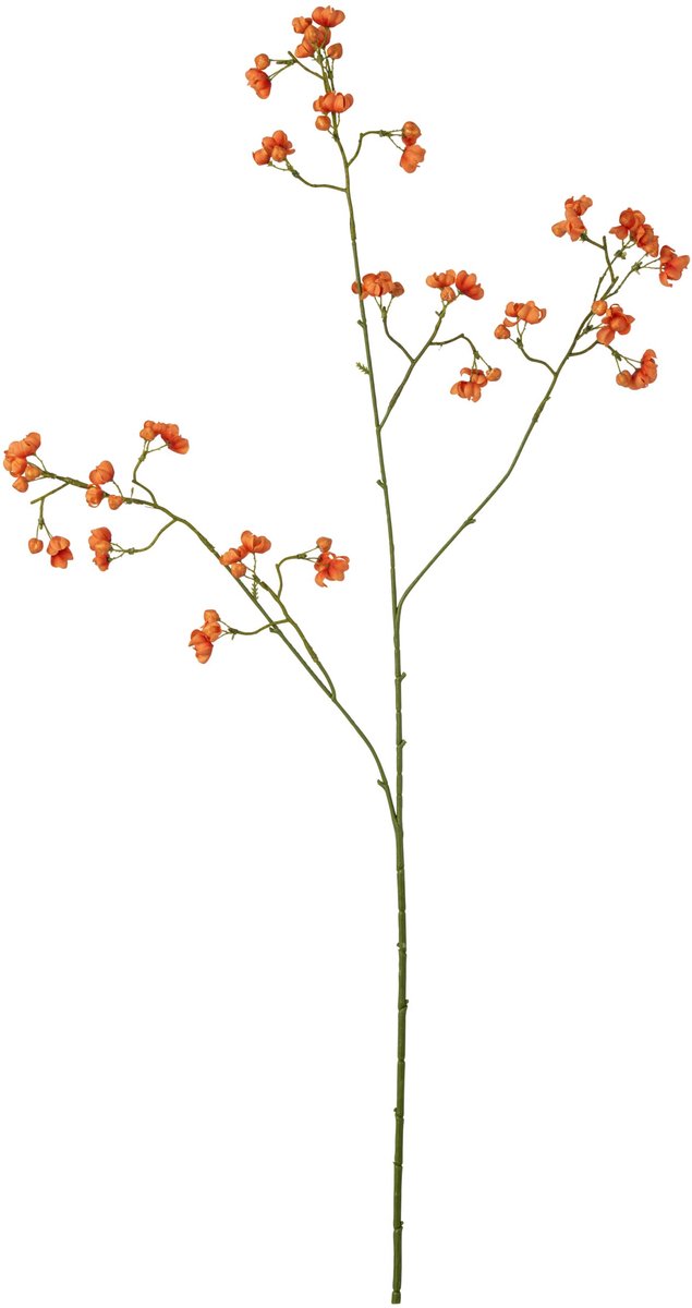 J-Line Gipskruid - synthetisch - oranje - set van 2