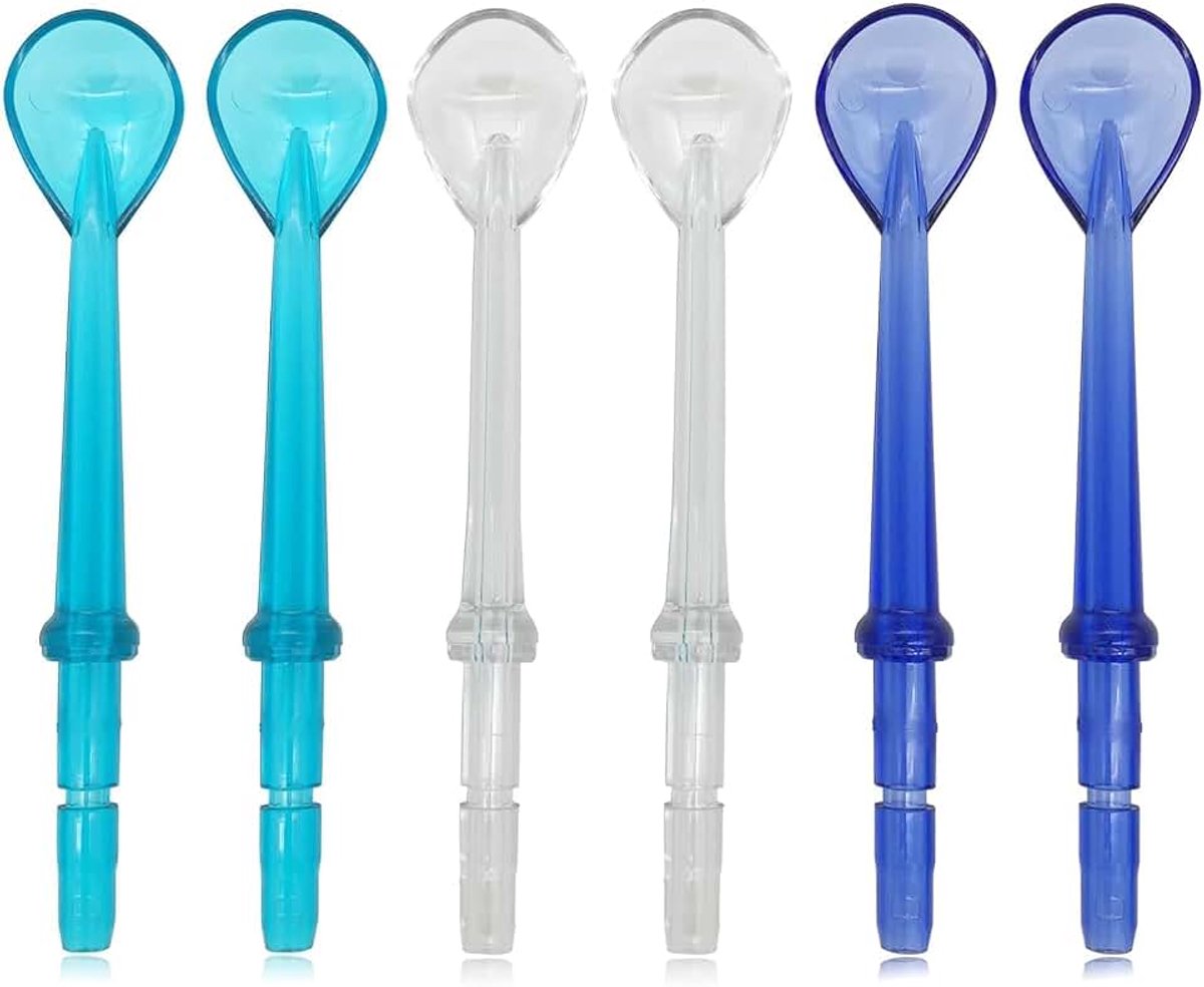 Reservepunten, compatibel met Waterpik waterflosser, Reach Flosser navulkoppen, compatibel met monddouche en tandzijde (meerkleurig)