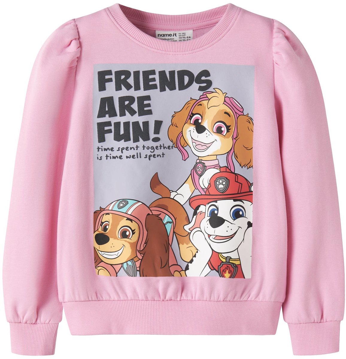 NAME IT NMFARINA PAW SWEAT BRU CPLG Meisjes Trui - Maat 86