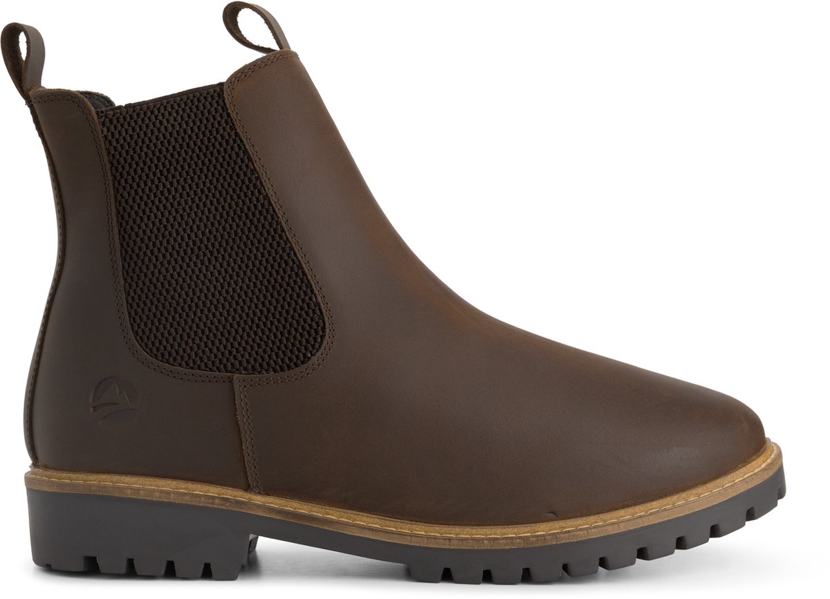 Travelin’ Hossa Heren Chelsea boots Wol gevoerd Donkerbruin