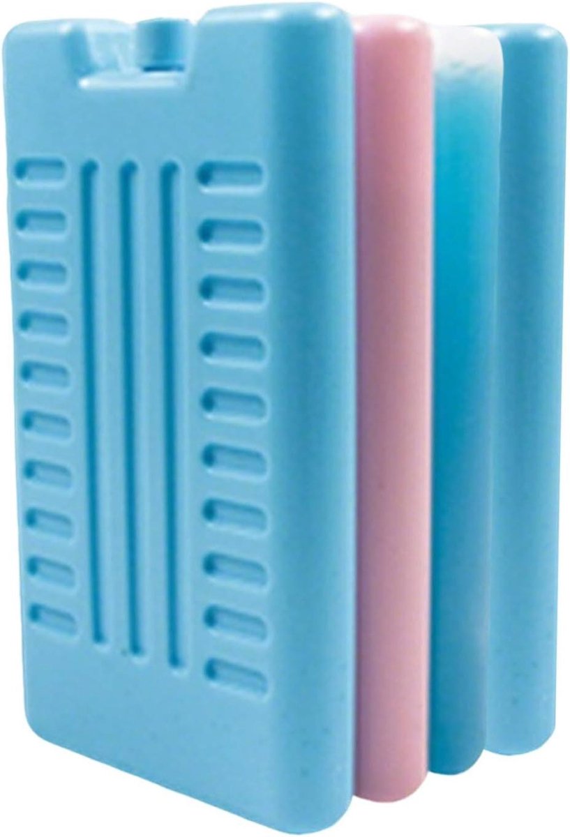 Koelblok Set - Vrieselementen Gel - Lunch Koel Houden - Herbruikbaar Duurzaam - 4 Stuks - Blauw