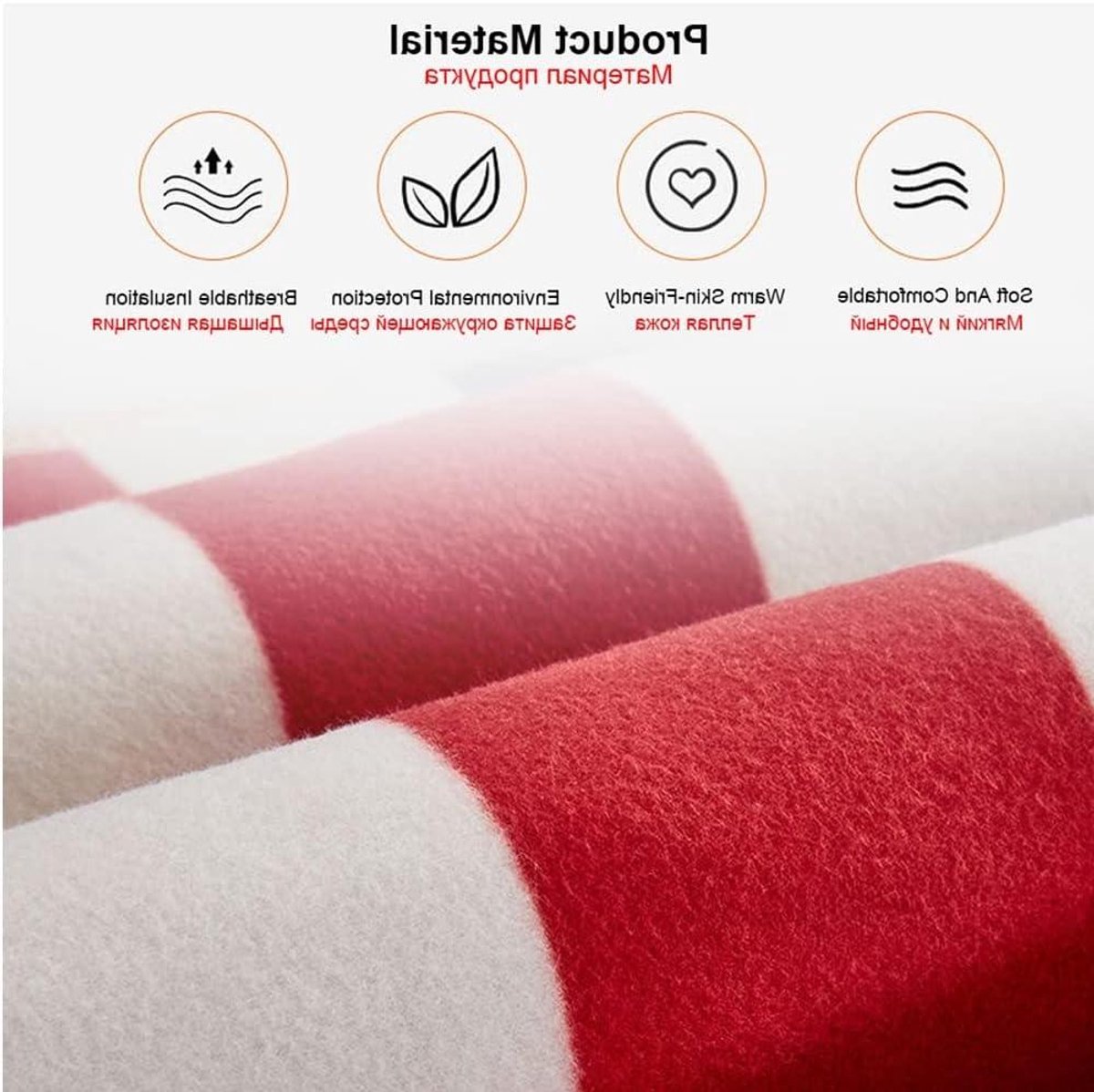 Elektrische deken - Verwarmde deken - Warmte en comfort - Oververhitting bescherming - 70x150cm - Pluche