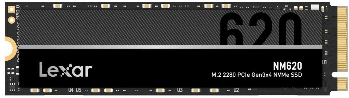 Lexar NM620 - Interne SSD - PCIe Gen3x4 - NVMe M.2 2280 - 256 GB