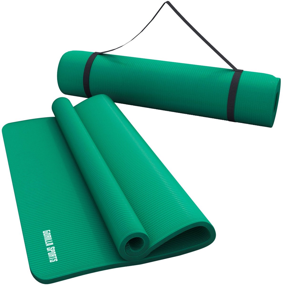 Gorilla Sports Groen - Yogamat Deluxe 190 x 60 x 1,5 cm
