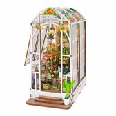 Booknook Bloemenkas - 3D Puzzel met Handleiding - DIY - Miniatuur Modelbouw Hout Kinderen en Volwassenen - Houten bouwpakket - Assemblr