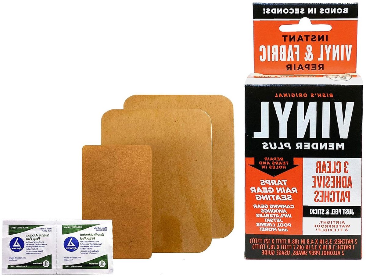 Vinyl Reparatie Patch - Plakker Lijmpleister - Scheuren Dichten - Waterdichte Afdichting - 40 vierkante inch - Transparant
