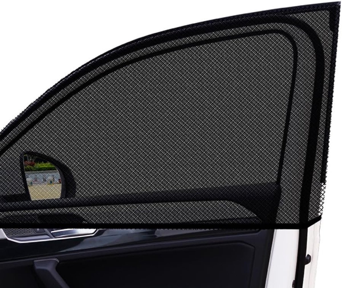 4 stuks zonwering voor autoruiten, muggennet met zonneklep, bescherming - model SUV met 4 deuren