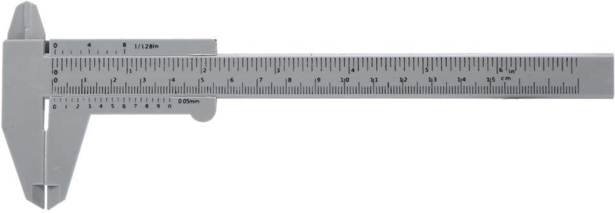 Schuifmaat, 150 mm kunststof wenkbrauw tattoo permanente make-up micrometer meten ultraprecisie meetgereedschap