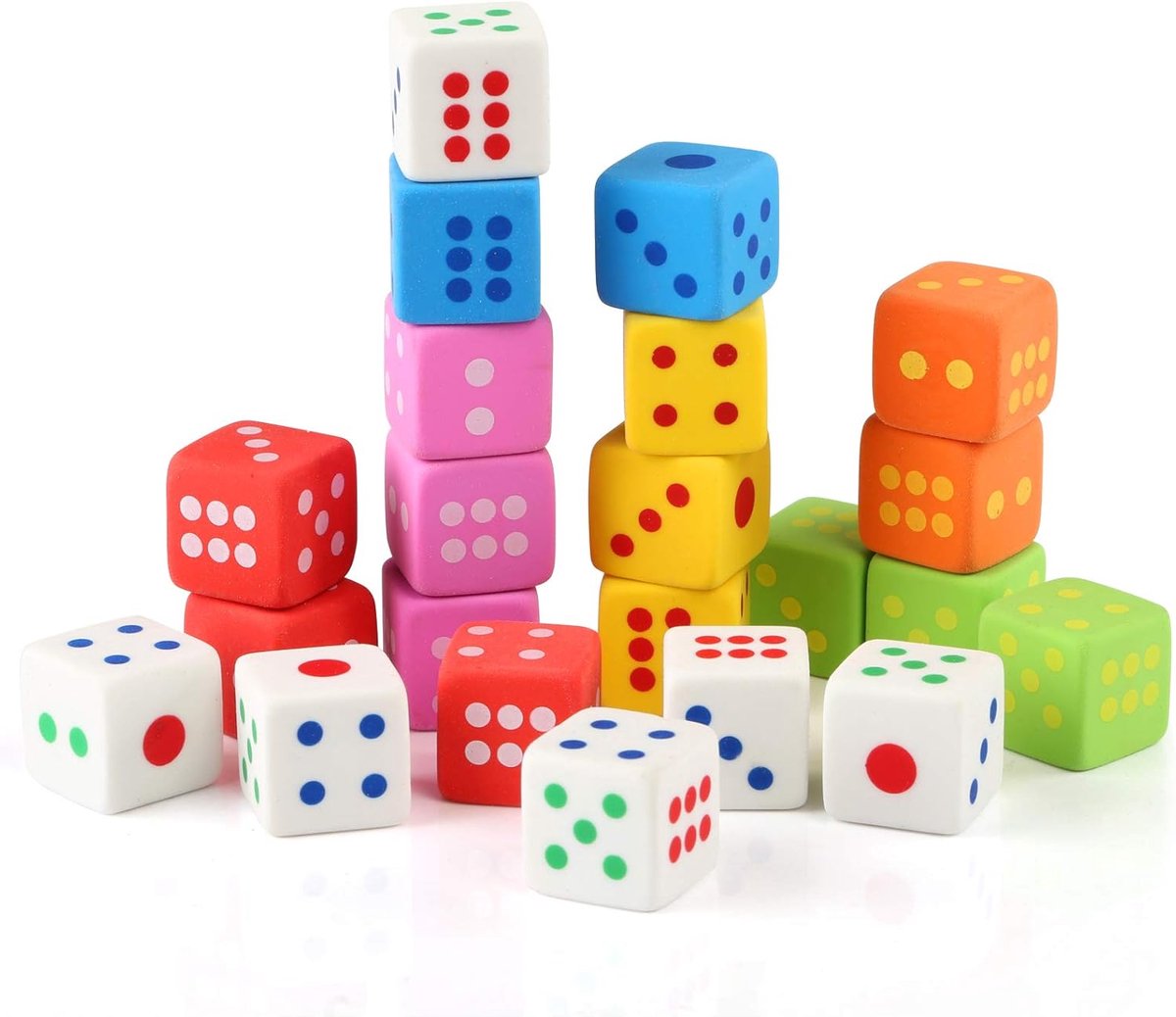 24 stuks gummetjes voor kinderen, cadeau, speelgoed, eerste schooldag, willekeurige kleur