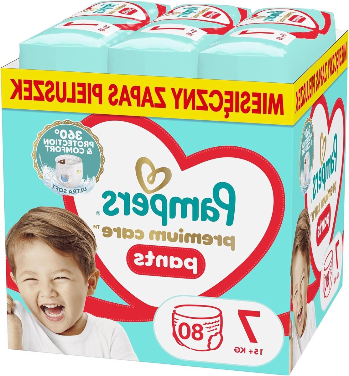 Luierbroekjes - Babybroekjes - Droge Baby - Stop and Protect Zak - Maat 7 80 stuks - Wit