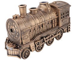 SnelShoppen - Retro Trein Luchtbevochtiger Aromatherapie Diffuser 300 Ml Draagbare Machine Cool Mist Luchtbevochtiger met 2 Verlichtingsmodi voor Slaa