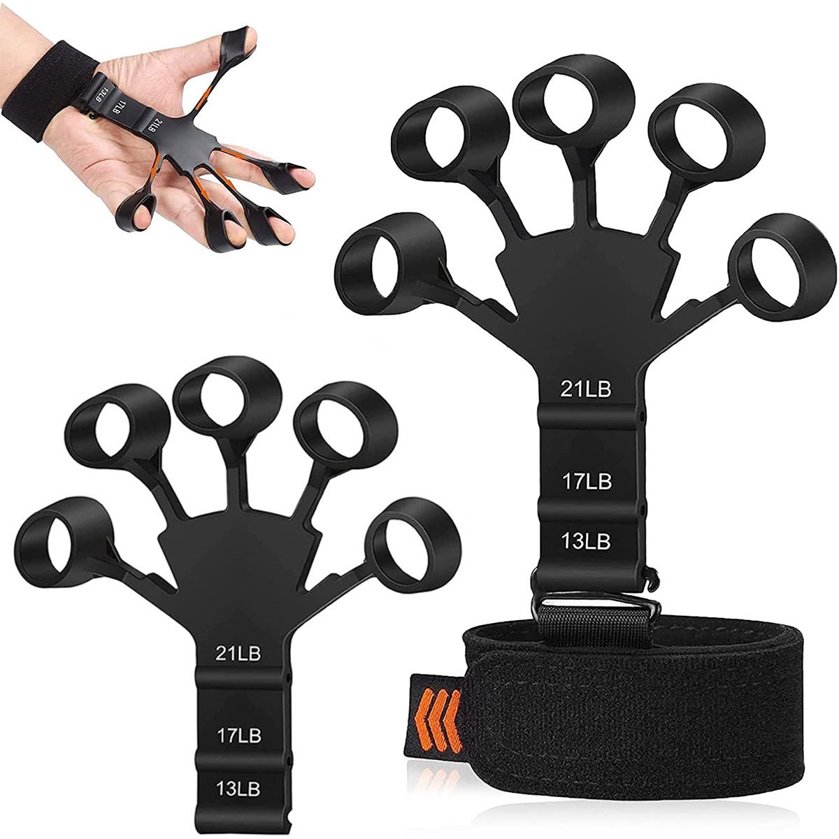 Vingertrainer met 3 verschillende weerstanden 2-pack