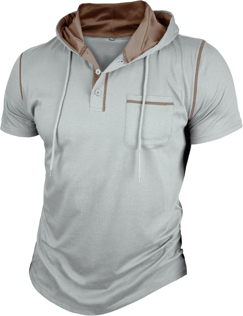 Hoodie met korte mouwen voor heren, work-out, gym, pullover, met capuchon, atletisch, zak, spier-fit, zomer, sweatshirt, lichtgewicht, hardlopen, boksen, wandelen, sport, hoodys shirts