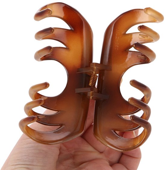 No-slip Grip Brede Crystal Plastic Octopus Jaw Clips Haarklauw Banana Clips voor Vrouwen — afbeelding 2