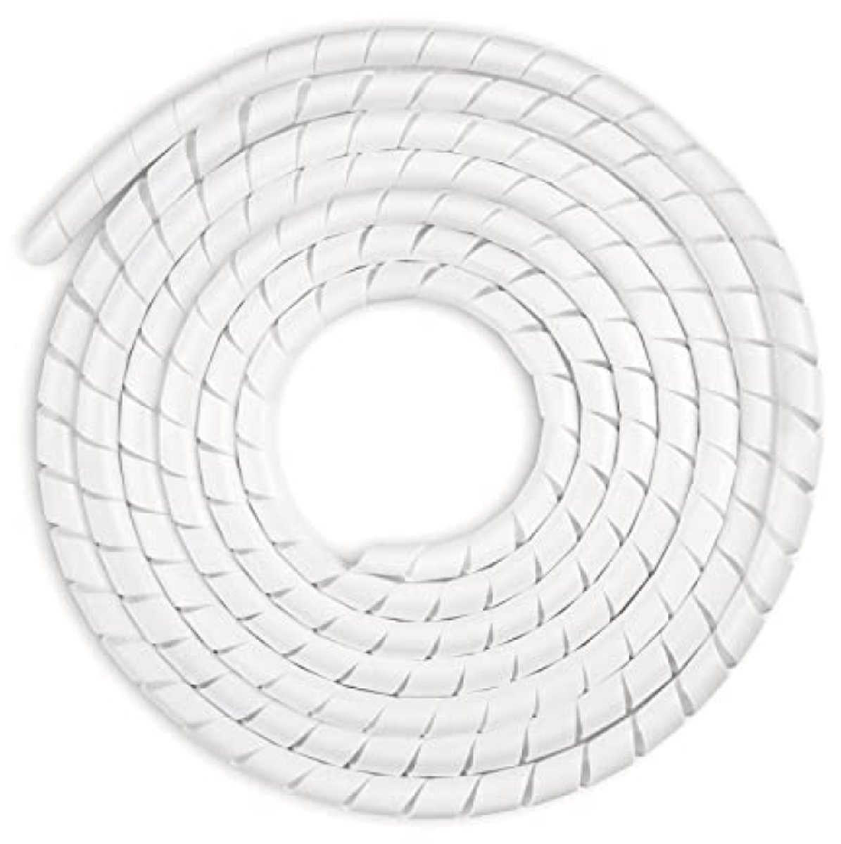 Huis Geluk Kabelslang, Kabelbeschermslang 4-16 mm & 6-19 mm, Flexibele Kabelorganizer 10 m, Wit