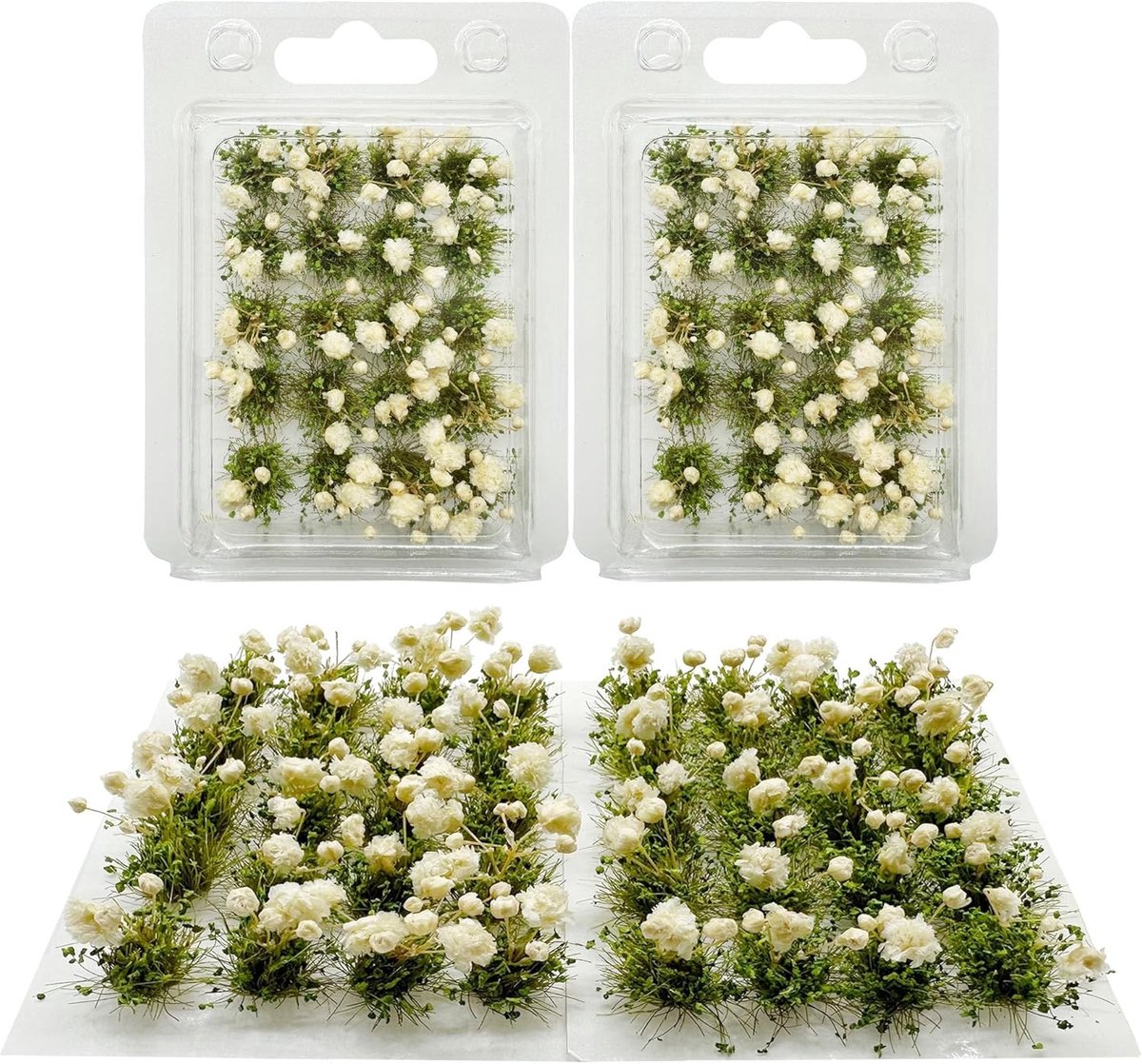 Bloemen- en Graslandschap Tafelset voor Miniatuur Landschappen - Terrain Model Kit voor Creatieve Decoratie en Diorama's (Stijl 2-3)