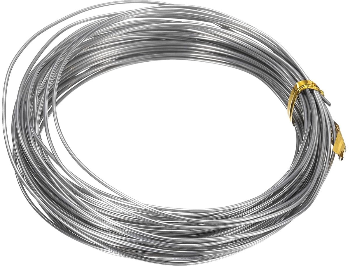 16 Gauge 1,2 mm roestvrij staal draad 10 m/33 ft zachte kunstnijverheidssculptuurdraad, verweringsbestendig sieradendraad voor sieraden maken, kralen, DIY-ambachten, zilver