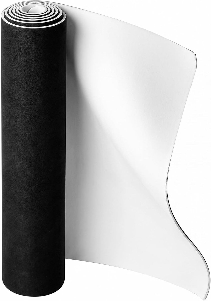 Stof voor dakhemel, 150 x 200 cm, per meter, suède-look, kunstleer, met 4 mm schuimrubberen achterkant, binnenbekleding, autoreparatie, bekledingsstof, bekleding, zwart