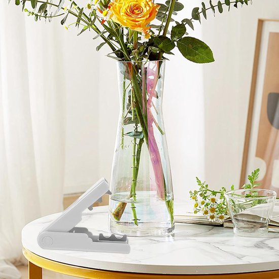 Rozenstekker Gereedschap - Bladtang Bloemenextractor - Bloemen Schikken - Antislip Buitenkant - 14 x 3 x 2 cm - Wit — afbeelding 2