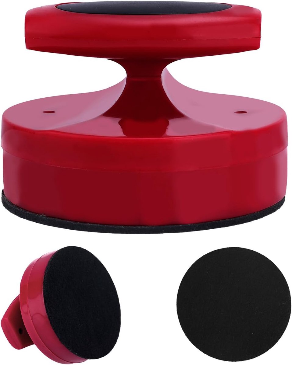 Baren, Comfort Grip Handvat Baren Drukgereedschap met Flanellen Pad Multifunctionele Linoleum Blokdruk Gereedschappen voor Schilderen DIY Kunstnijverheid Benodigdheden (Rood)