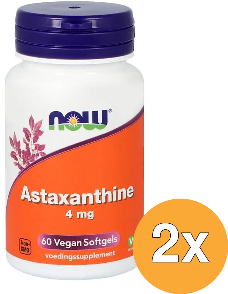 2x Now Astaxanthine 4Mg (60 softgels)