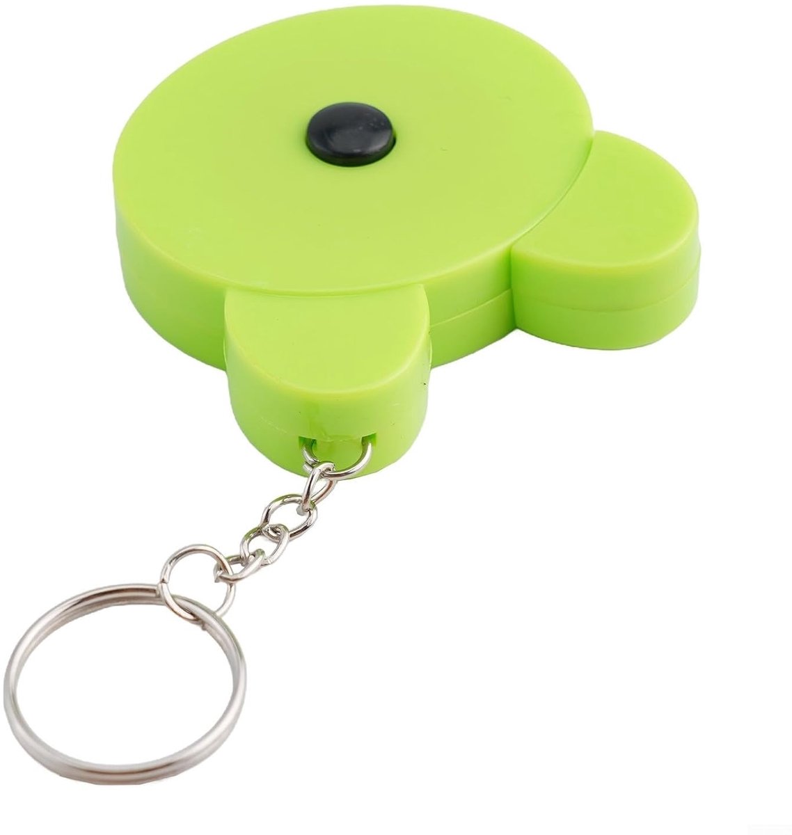 Cartoon meetlint - Mini liniaal - Nauwkeurig meten - Automatisch intrekbaar - 150 cm - Groen