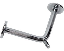 Accessoire Set Kabelmachine - Triceps Stang Set - Kracht Training - Massief Stalen Constructie - 1.9 Kilogram - Zwart