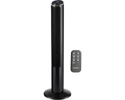 Torenventilator - Stil apparaat - Ruimte verkoelen - 3 snelheden - 102 cm hoog - Zwart