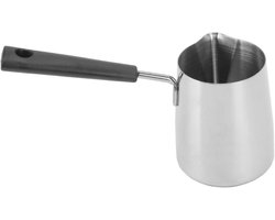 Melkopschuimerkan - Koffiekan RVS - Latte Kunst Maken - Lange Handgreep - 1000 Ml - Zilverkleurig