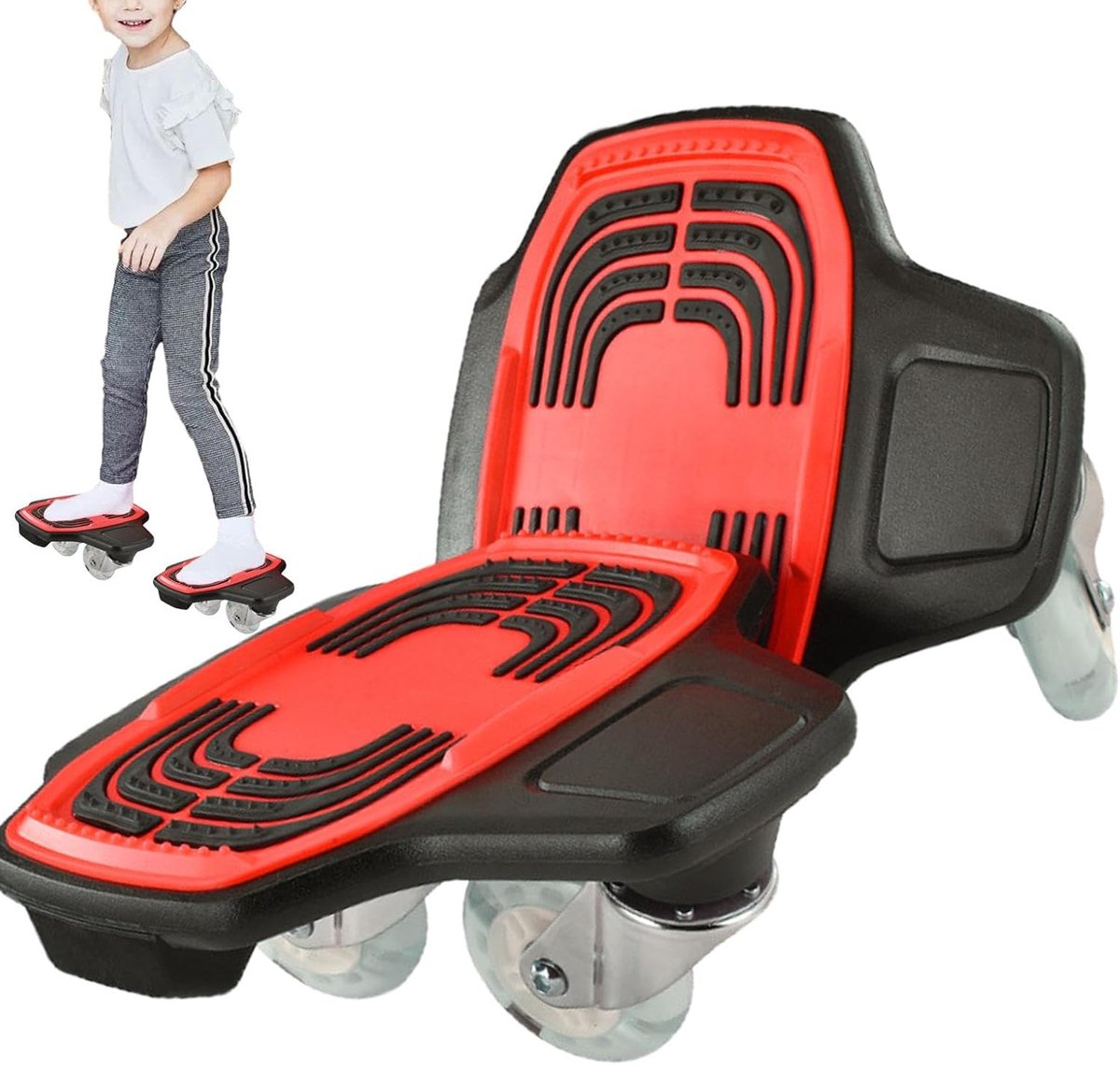 Split skateboard Drift skates Trick oefenen Innovatieve flexibiliteit 28 cm dek lengte