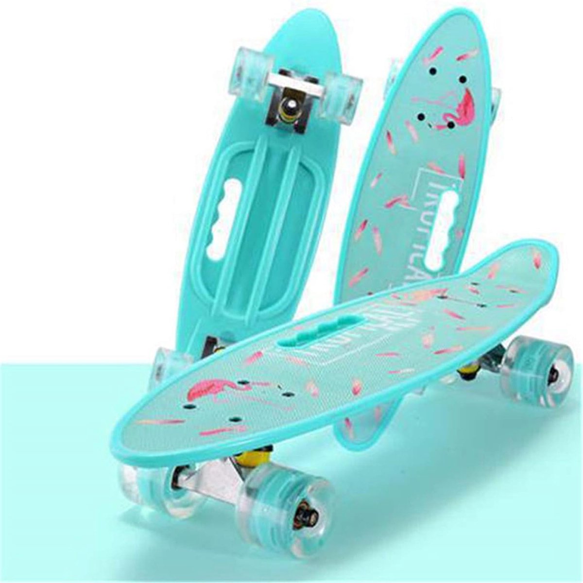 Mini Cruiser skateboard Kinder skateboard Outdoor plezier Verlichte wielen 24 inch