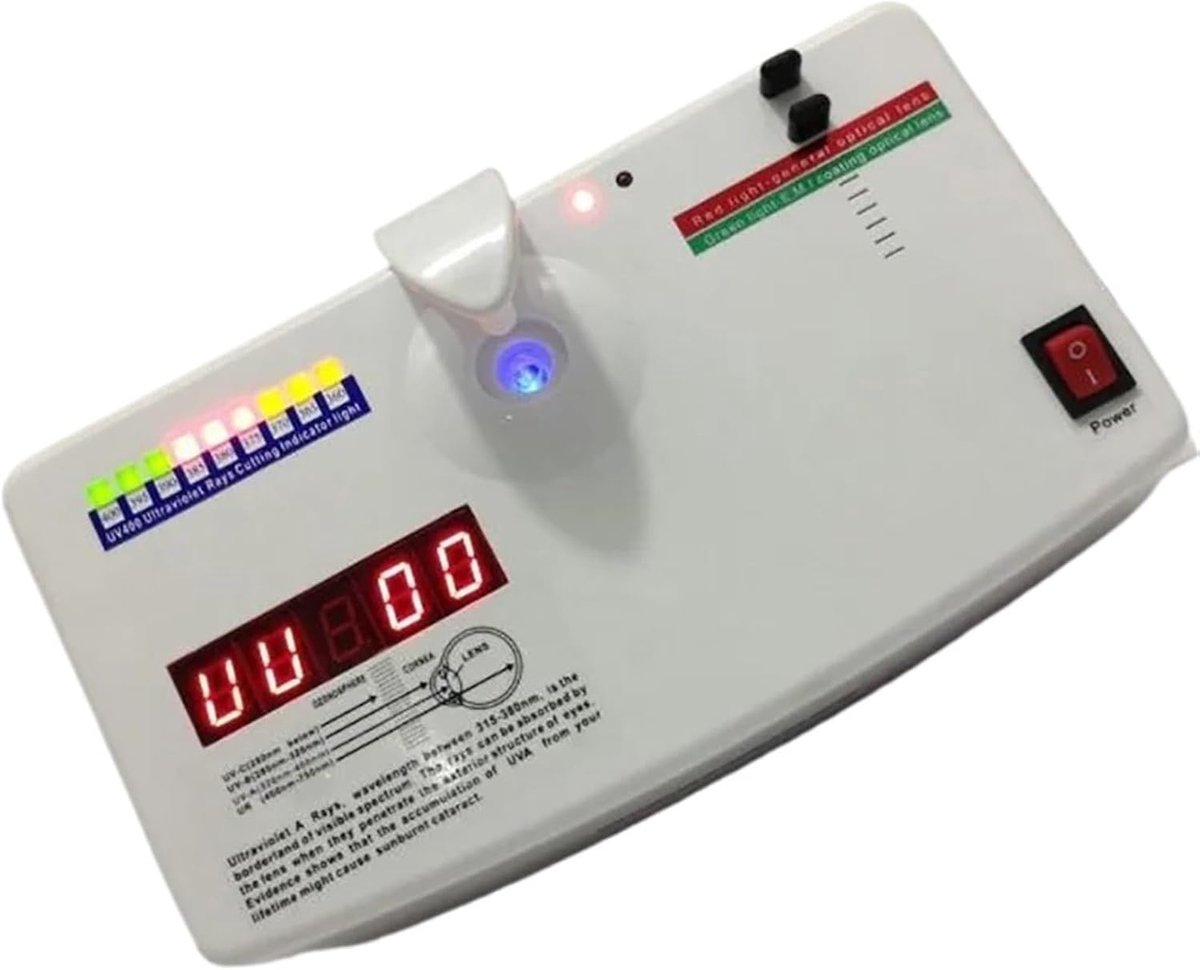 UV-meter Lens Tester - UV detector UV400 - Lens Kwaliteit Controleren - Meet UV en Straling - 315-400nm - Niet gespecificeerd