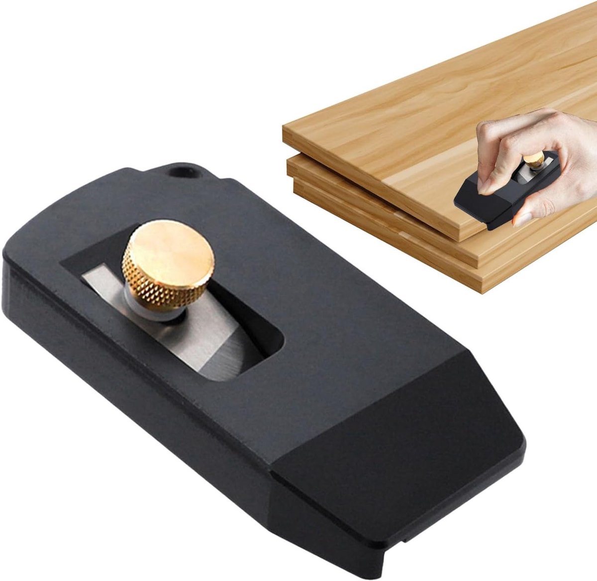 Handvlak Trimmen - Verstelbare Schaaf - Hout Bewerken - Precisie Aluminium Staal - Compact Formaat - Niet gespecificeerd