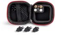 Zwart Alpine MusicSafe Pro etui met oorpluggen en filters.