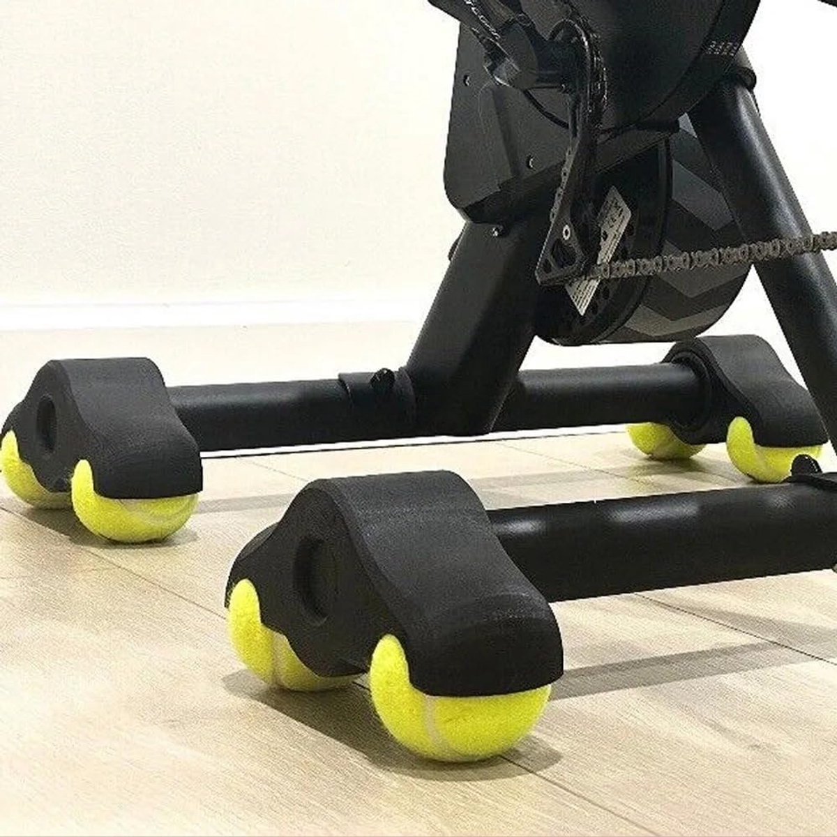 Voetkussen Fietstraining - Indoor Stabilisator - Fiets Stabiliseren - Schokabsorberend Ontwerp - 26 x 21 x 8 cm - Zwart