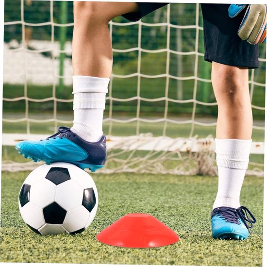 Trainingskegels - Markering schijven - Sport Training - Stapelbaar Ontwerp - 18.5 cm - Rood — afbeelding 3