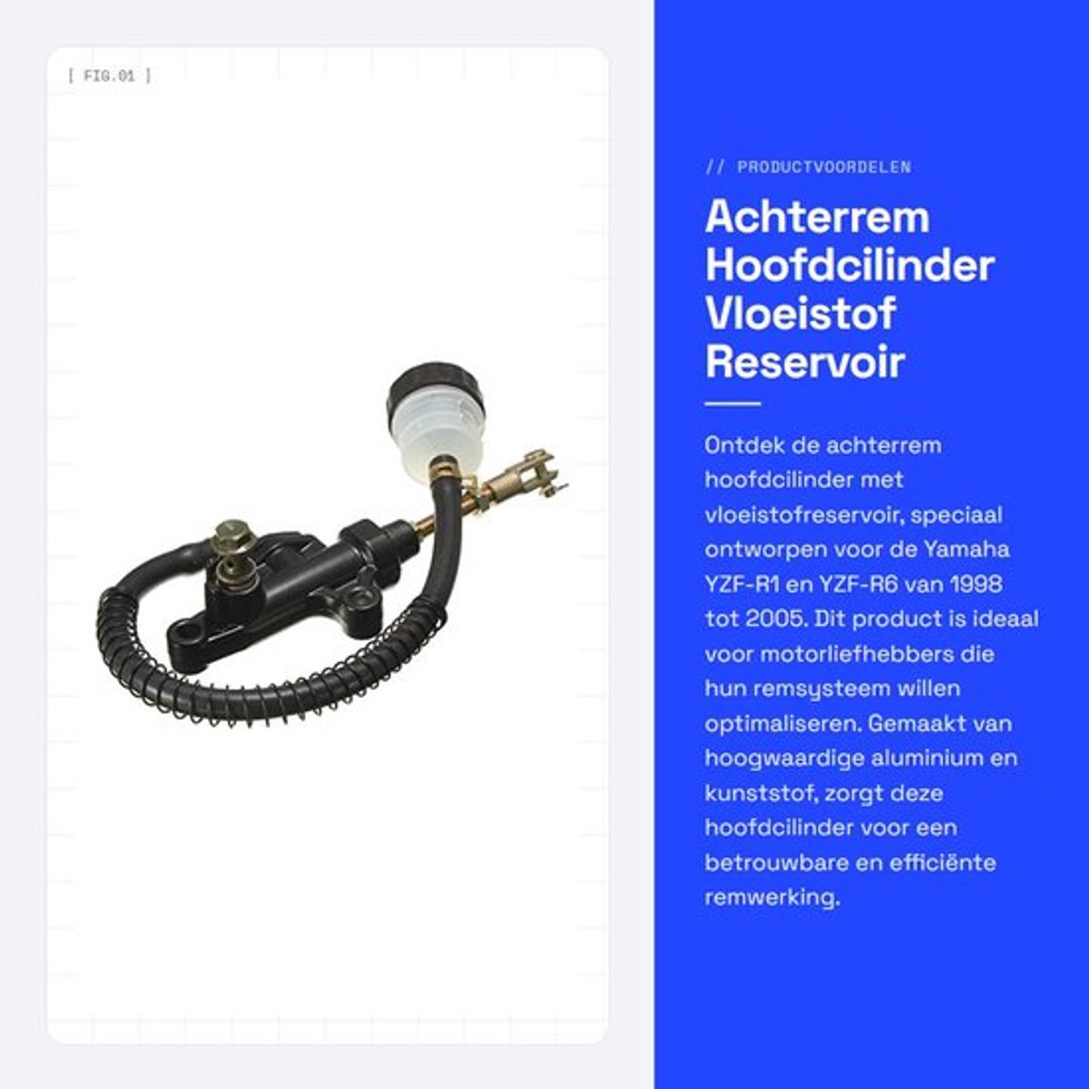 Achterrem hoofdcilinder met vloeistofreservoir van Shopcentral
