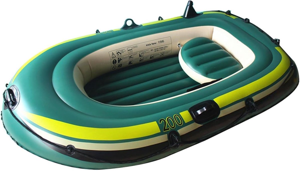 Opblaasbare Kajak - Dinghy Vlot - Watersport Avontuur - Snelle Inflatie - Voor 2-3 Personen - Standaard