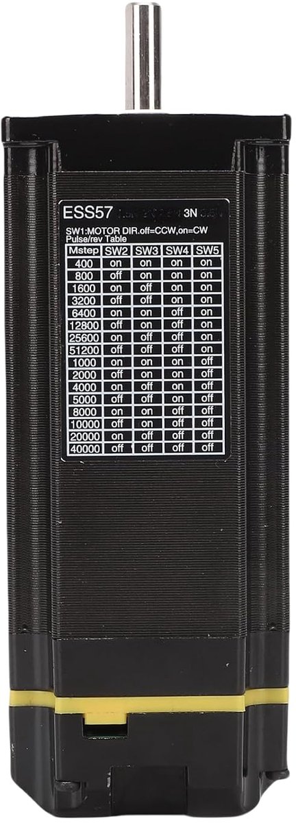 Geïntegreerde Stappenmotor - Gesloten Lus Motor - Automatisering Machines - Hoge Prestaties 3000 RPM - Ca. 112 mm - Zilver