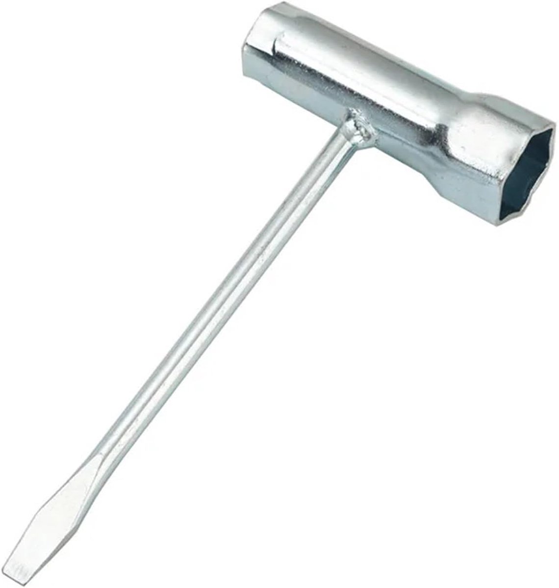 Bougiesleutel Set - Dopsleutel Gereedschap - Machine Onderhoud - Dubbel Zeskant Ontwerp - 13-19 mm - Zilver