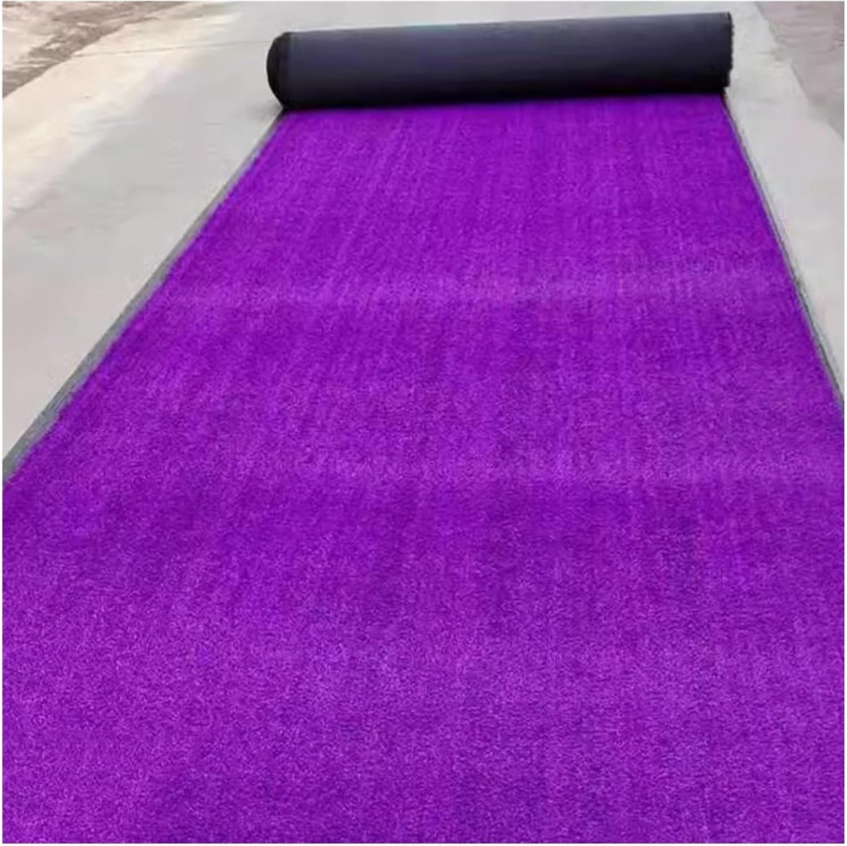 Kunstgras Tapijt - Nep Gras Mat - Buiten Decoratie - Snijbaar Doe-het-zelf - 183 x 183 cm - Paars