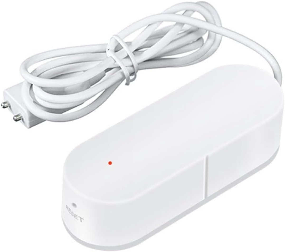 Waterlek Detector - Vochtsensor Alarm - Huis Beveiligen - IP67 Waterdichte Sonde - 8 x 6 x 2 cm - Wit