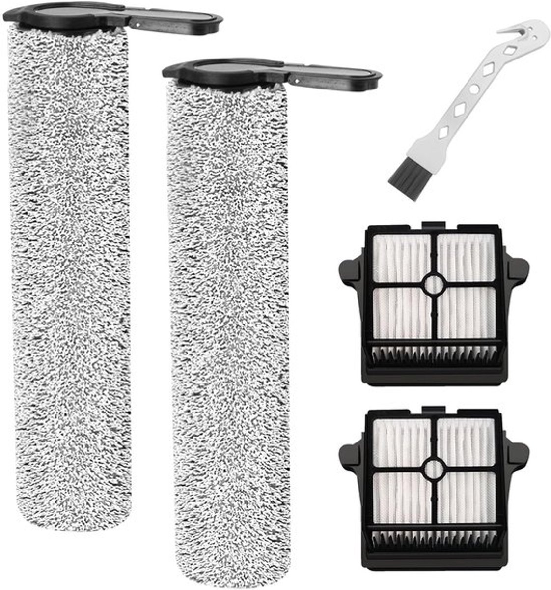 Dailygoody - Borstelroller en filter - Vervangende onderdelen - 2 borstelrollen + 2
