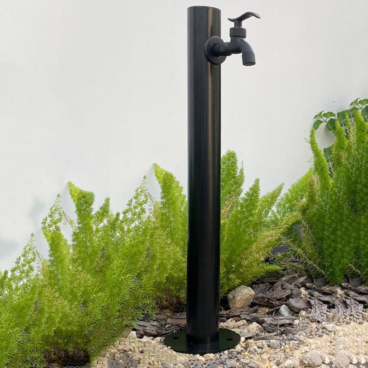 Verticale Tuinkolom - Buitenwaterpunt - Gazon Besproeien - Vorstbestendig Ontwerp - 60 cm Hoog - Zilverkleurig