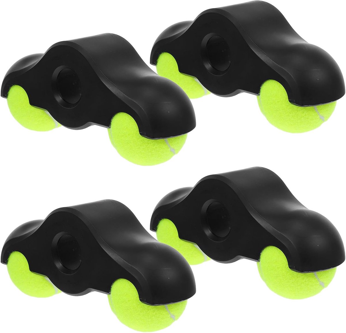 Rocker Feet Adapters - Fietstrainer Voetmat - Indoor Fietsen - Dynamisch Trainingsgevoel - 20 cm - Zwart