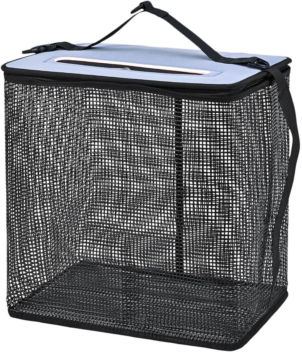 Drijvende vismand - Opvouwbare nethouder - Verse vangst bewaren - Stevig drijvend ontwerp - 39 x 25 x 42 cm