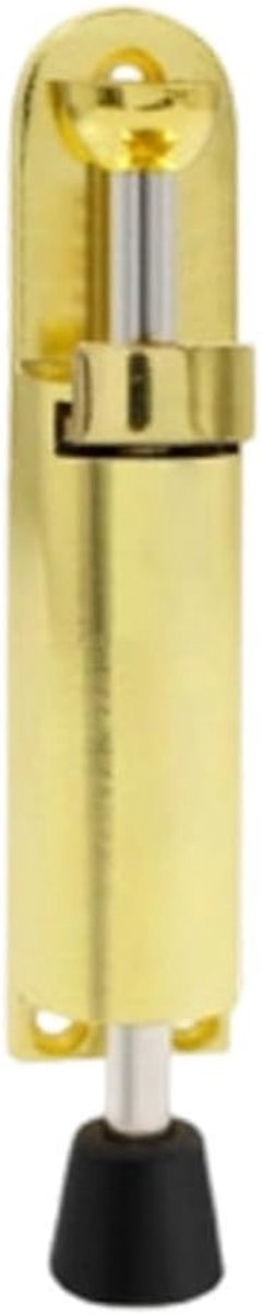 Vloer deurstopper - Deurhouder - Deuren open houden - Voet bediend mechanisme - 16 x 5 x 5 cm - Goud