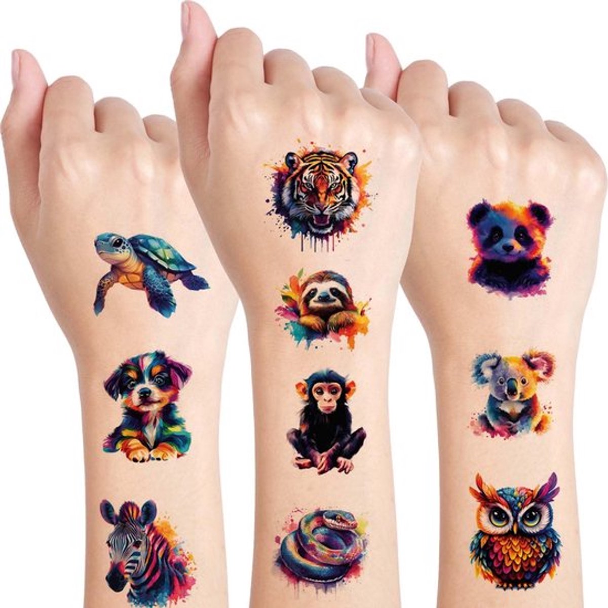NTHProducts - Dierenontwerpen - Tijdelijke Water Tattoos - Perfect