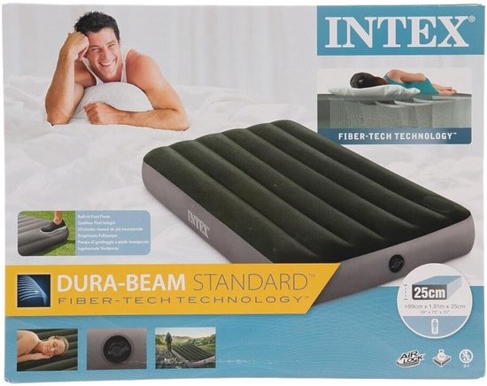 Luchtbed - Slaapmat Kampeerbed - Logeren Gasten - Ingebouwde Voetpomp - 99x191x25 cm - Wit — afbeelding 3